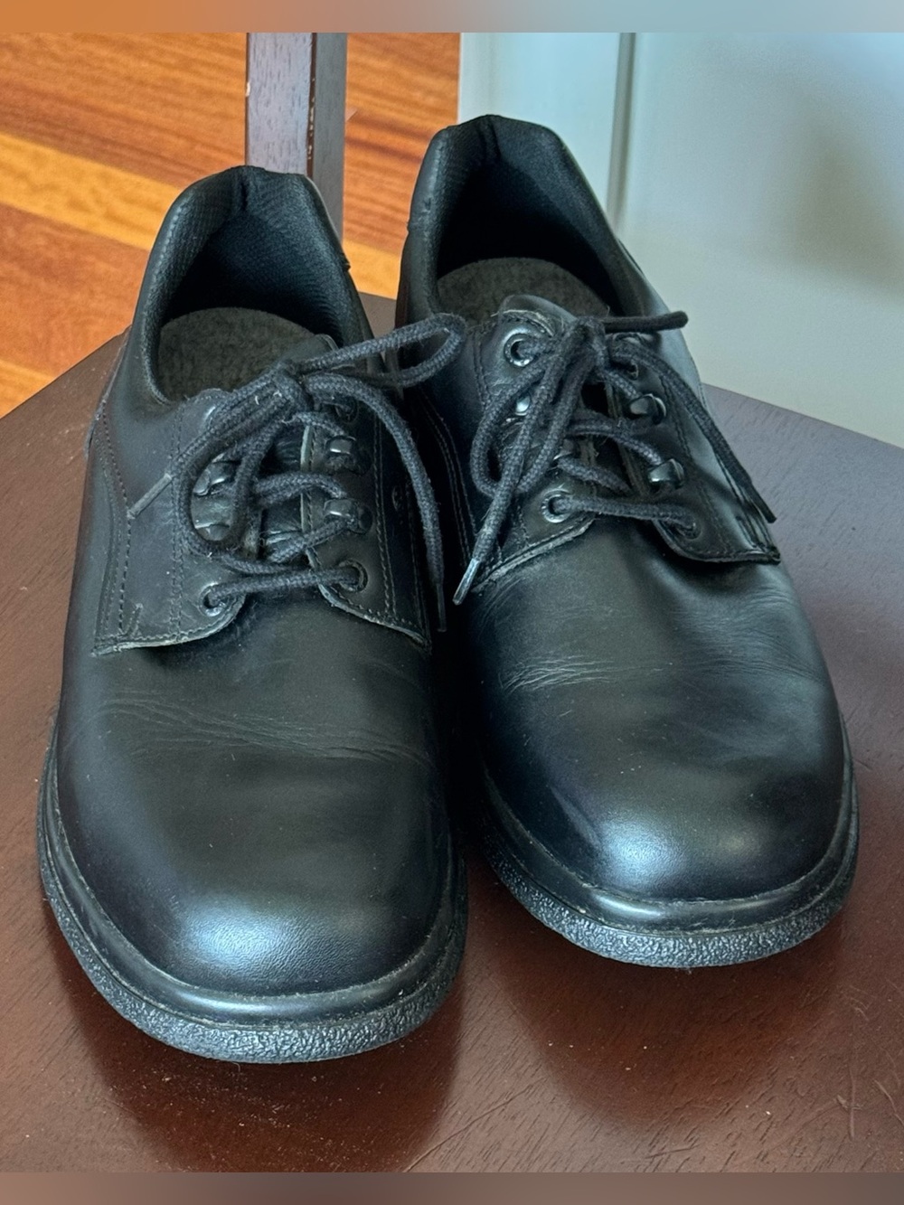 Red Wing Shoes Black Leather Lace-Up Derby Shoes
